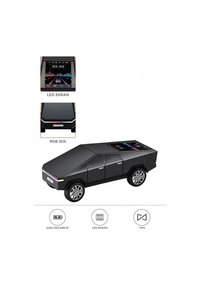 Zenvia D68 Cyber Model Araba Tasarımlı Bluetooth Hoparlör 15w Güçlü Ses Rgb Led /tws/usb Siyah Znv2026