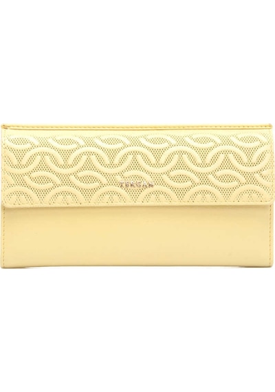 Tergan Sarı Deri Kadın Cüzdan - S1cb00005793-l5e Sarı