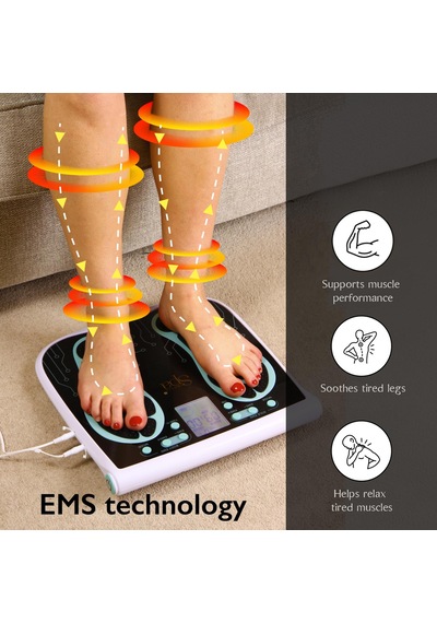 Sensio Spa Ems Ayak Ve Vücut Masajı, Titreşimli, Uzaktan Kumandalı Ve 4 Pedli - 99 Seviye Şebeke Veya Pille Çalışan Elektrikli Kas Stimülatörü Tens Makinelerine Popüler Alternatif