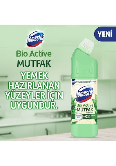 Domestos Çamaşır Suyu Dağ Esintisi 3 x 750 ML + Domestos Çamaşır Suyu Bio Active Mutfak 3 x 750 ML