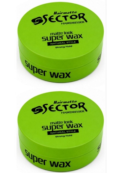 Sector Super Wax Matte Look Strong Hold Mat Vaks 150 Ml X 2 Adet