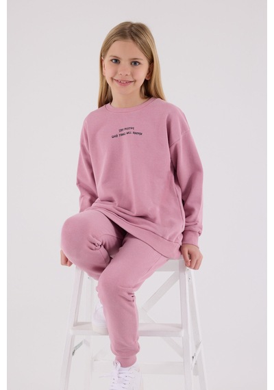 Rolypoly Kız Çocuk Pembe Eşofman Takımı Rp3693-c-v1 Pembe