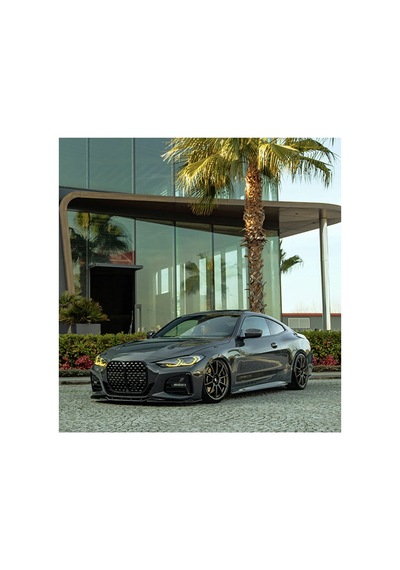 Bmw 4 Serisi G22 2020+ Ön Lip Parlak Siyah Sport Ön Tampon Lipi Body Kit Ön Alt Lip Spoiler