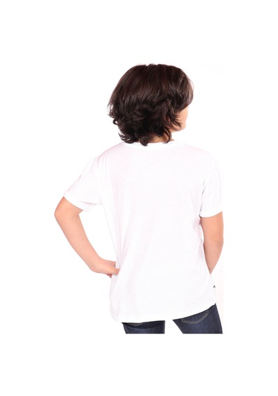Toontoy Kids Toontoy Erkek Çocuk Baskılı Tişört Beyaz