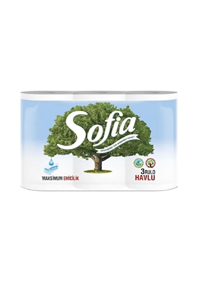 Sofia Havlu Kağıt 4 Kat 3 Rulo