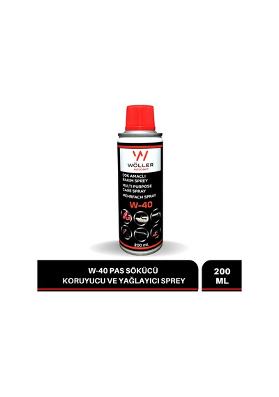 Wöller W40 Pas Sökücü Koruyucu Yağlayıcı Sprey Çok Amaçlı Bakım