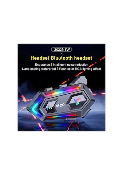 Y20 Motor Kurye Kask Kulaklık Rgb Modlu Bluetooth Motosiklet Kulaklık 5.3 Bluetooth Interkom 86271330
