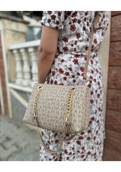 Just Polo Günlük Kombinlere Uygun Kadın Kum El Ve Omuz Çantası 08906874