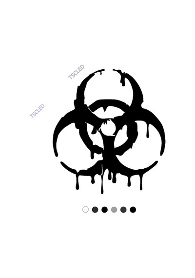 Evrensel Tehlike Tıbbı Zehirlenme Uyarısı Sticker
