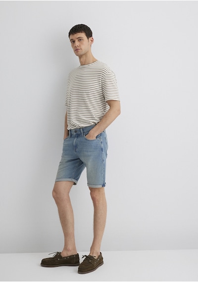 Mavi - Brian 90lar Vintage Indigo Mavi Jean Şort 0418485360 Açık Mavi