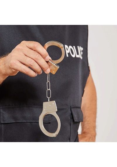 Metal Malzemeden İmal Anahtarlı Oyuncak Ilkeshop - 98 Polis Kelepçesi