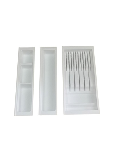 Mutfak, Modüler Bıçaklıklı Set, Beyaz, 41 x 48 cm (Boydan 3,5 cm Kesilebilir)