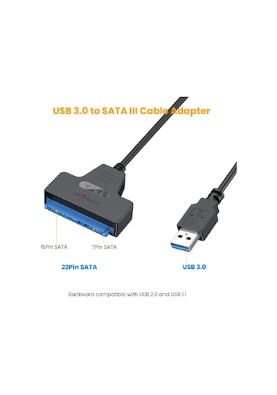 Usb 3.0 Sata Çevirici Kablo 2 5 Inç Ssd Ve Hdd Için Sata