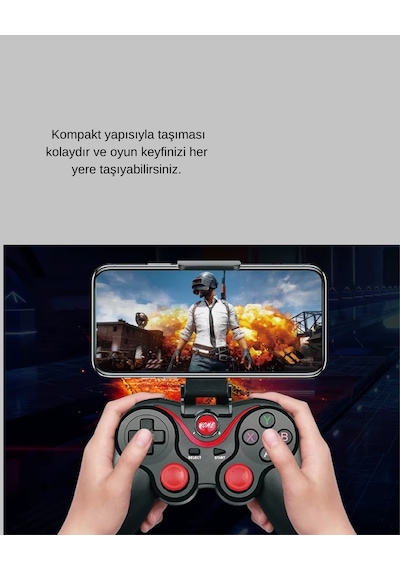 Ceylan Adam Bluetooth Kablosuz Oyun Kumandası Android, Apple Uyumlu iOS, Pc