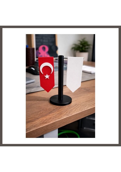 Bezos Masaüstü Standlı Türk Bayrağı Dekoru Ofis Ve Masa Süsü Nxrlvng Çok Renkli