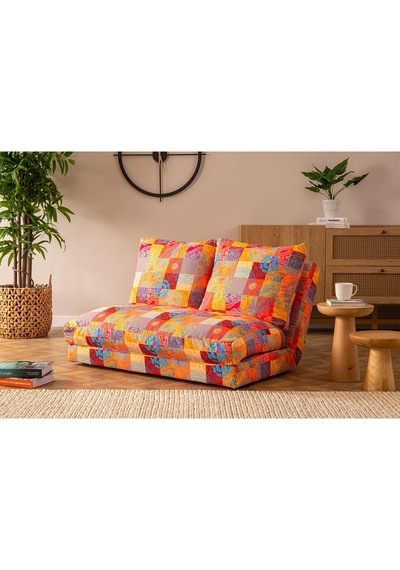 Pafu Taida İkili Katlanır Yataklı Uzanma Koltuğu Patchwork