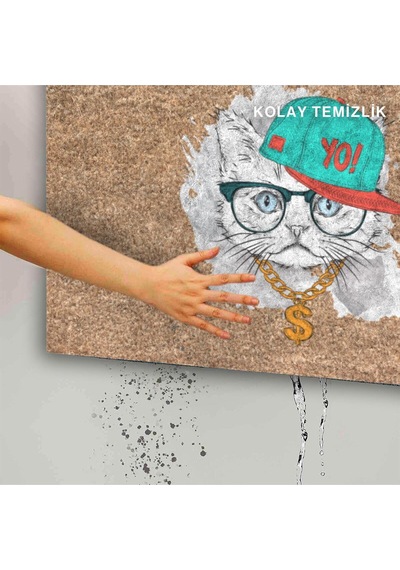 Dekoratif Kapı Önü Paspası - Kaymaz Taban 228 Çok Renkli