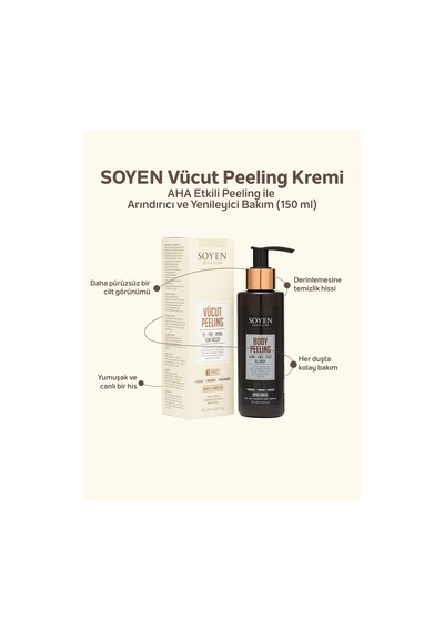 Vücut Peeling Kremi Aha Etkili Peeling İle Arındırıcı Ve Yenileyici Bakım 150 Ml