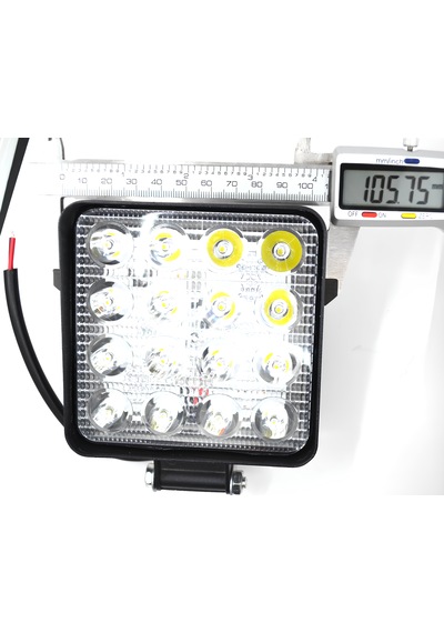 Çalışma Lambası 10v-30v 48w 16 Led Kare 2,2cm İnce Kamyonet Traktör Uzun Ömürlü