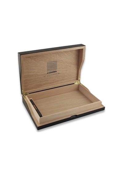 Cohiba Atmosphere Mat Siyah Humidor Puro Kutusu 25's