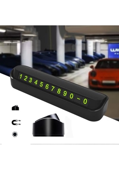 Araç Içi Telefon Numarası Fosforlu Numaratör Oto Cam Kartı