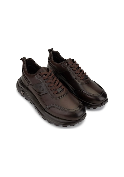 Tamer Tanca Erkek Hakiki Deri Kahverengi Sneakers & Spor Ayakkabı 298 3160-30219 Erk Ayk Sk25-26 Kahve Sılver Kahverengi