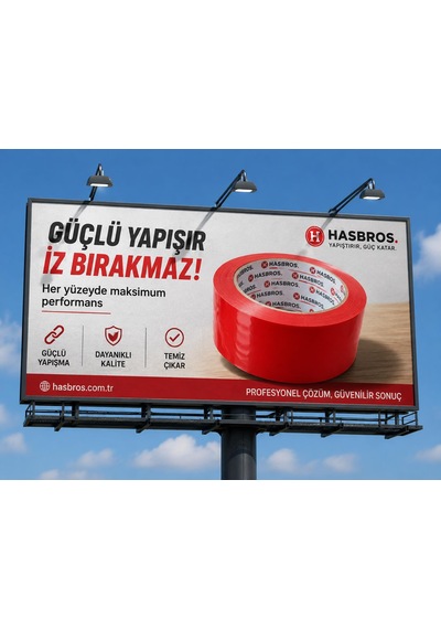 Hasbros Slikonize Bant Siyah Koli Bandı / 45 Mm X 100 Metre / 10 Adet