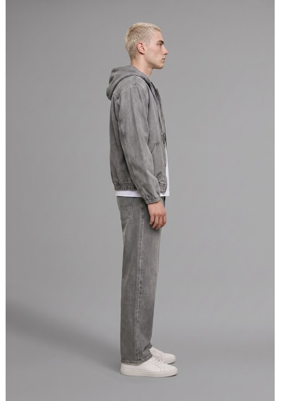 Defacto %100 Pamuk Beş Cepli Super Baggy Fit Jean Pantolon I5932ax26aunm18 Gri-nm18