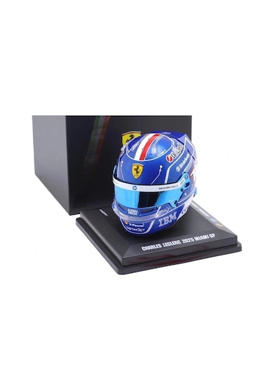 Looksmart Ferrari Sf-25 Charles Leclerc Miami Gp 2025 Diecast Kask 1/5