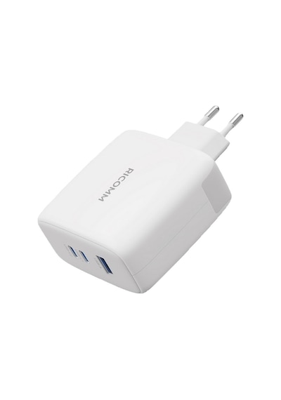 Ricomm 100W GaN 3 Portlu USB-C + USB-A QC5.0 PD Type-C Hızlı Şarj Cihazı + 100W Şarj Kablosu