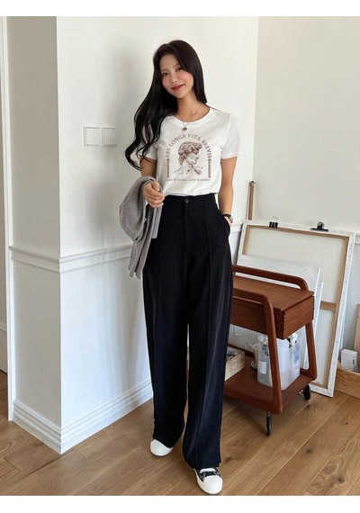 Uyguntarz Unisex Ars Longa Vita Brevis Baskılı Tasarım Tshirt Beyaz