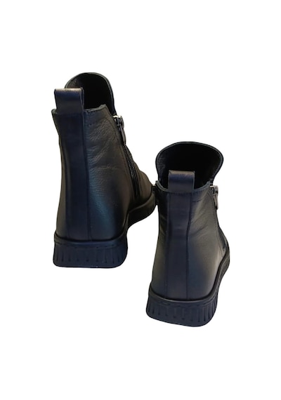Voog 23663 Kadın Hakiki Deri Casual Comfort Bot Siyah