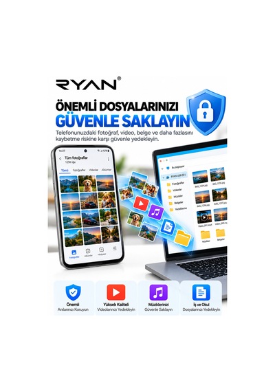 128 Gb Otg Flash Bellek Type-c Otg Flash Usb Data Bellek