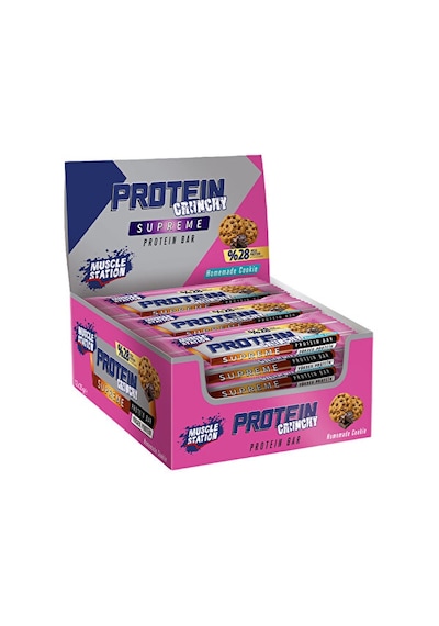 Muscle Station Supreme Crunchy Protein Bar 35 Gr 12 Adet - Kurabiye
