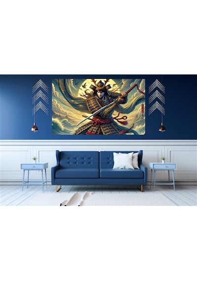 Ti-play Pes Etmek Yok 60x90cm Modern Samuray Pvc Çerçevesiz Tablo