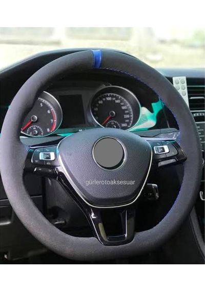 Vw Passat B8-B8.5 Alkantra Nubuk Dikmeli Direksiyon Kılıfı