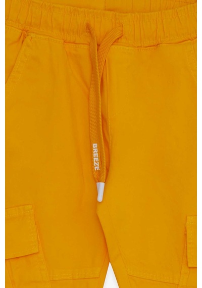 Breeze Erkek Çocuk Kot Pantolon Beli Lastikli Cepli 3-7 Yaş, Sarı