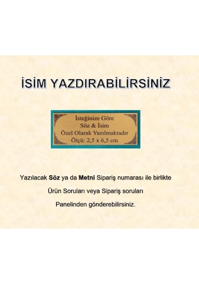 Raşel Kutulu, Kuran Hediye Seti Orta Boy, Krem, Elif-vav