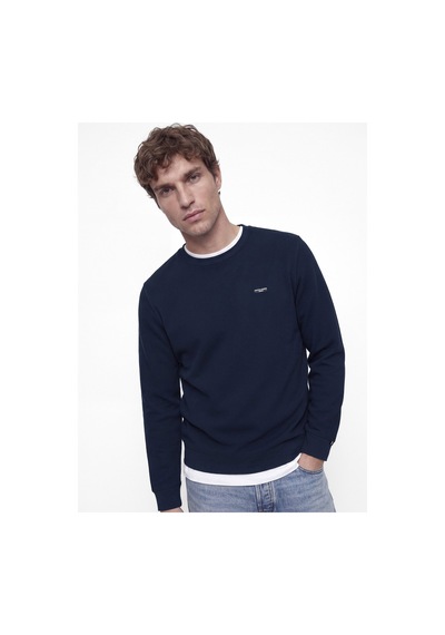 Jack & Jones Jprblualves Structure Sweat Crewneck Lacivert