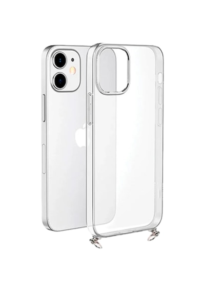 Hippi Apple Uyumlu iPhone 13 Darbe Emici Şeffaf Sert Silikon Telefon Kılıfı Beyaz - Şeffaf