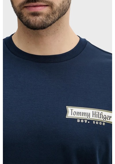 Tommy Hilfiger Erkek T Shirt Mw0mw41463 C1g Lacivert Lacivert