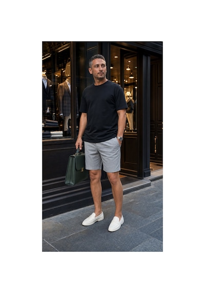 Modi Green Unisex Regular Fit Süprem Sıfır Yaka Kısa Kollu Tişört - Siyah