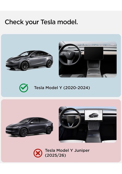 Lexroo Tesla Model Y Legacy 2024-2023 Arka Koltuk Emniyet Kemeri Yükseltici To250 Black - Acp06041