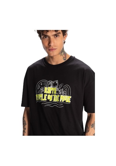 Kappa Erkek Logo Fred Regular Fit Tişört SIYAH