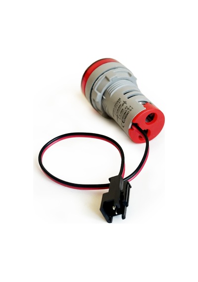2'li Volt Amper Ölçüm 22mm Ac60-500v 100a Kırmızı