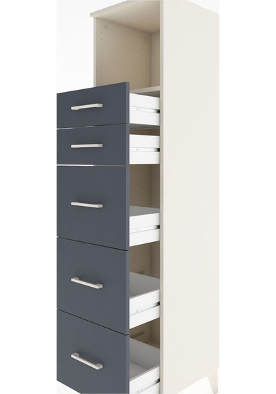 Hyperion Dolap Tek Raflı 5 Çekmeceli 44x44x182 Aytaşı-antrasit Aytaşı Hyperion Dolap Tek Raflı 5 Çekmeceli 44x44x182 Aytaşı-antrasit Aytaşı