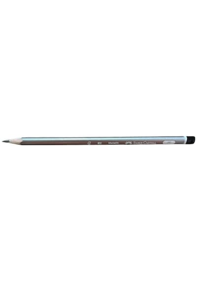 Faber Castell 2b Üçgen Metalik Kurşun Kalem-gümüş Çok Renkli