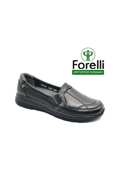 Forelli Dilmen Hakiki Deri Ortopedik Comfort Kadın Casual Ayakkabı Siyah