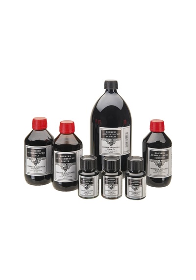 Rohrer&klingner Kaligrafi Mürekkebi Zeichentusche 29-airbrush-fırça-divit-sulu Boya 1000ml-770-black Siyah