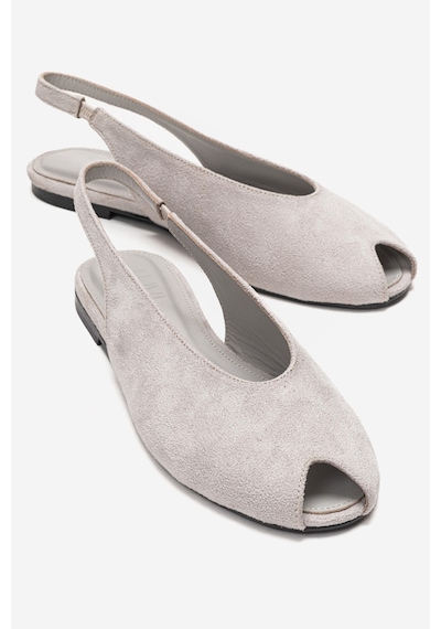 Luvishoes Serına Buz Süet Kadın Sandalet Buz Mavi